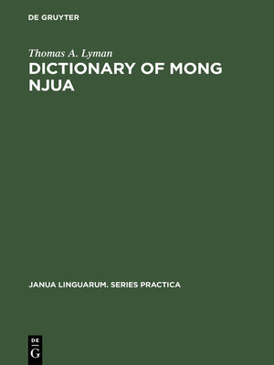 cover image of Dictionary of Mong Njua